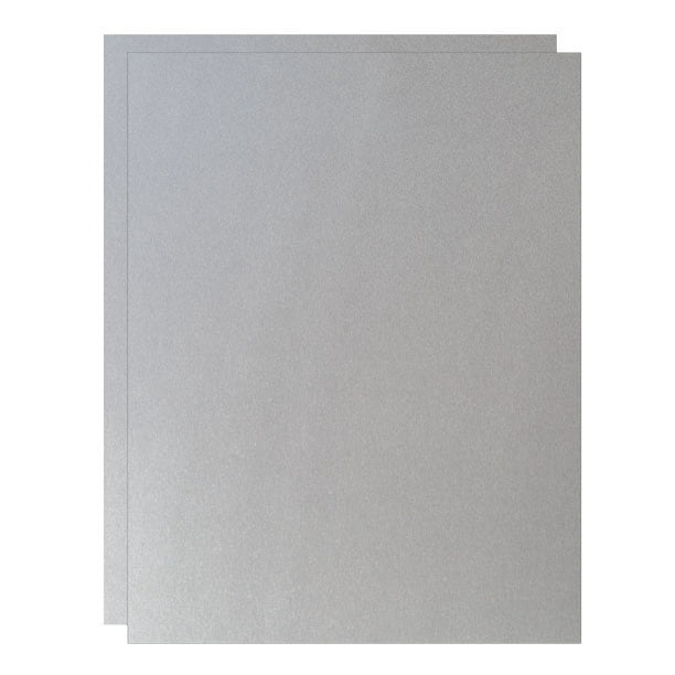 Crafters and DIY Projects PaperPapers 120 GSM Professionals Letter size Everyday Metallic Paper 81lb Text Designers Metallic Silver 8-1/2-x-11 Lightweight Multi-use Paper 25-pk